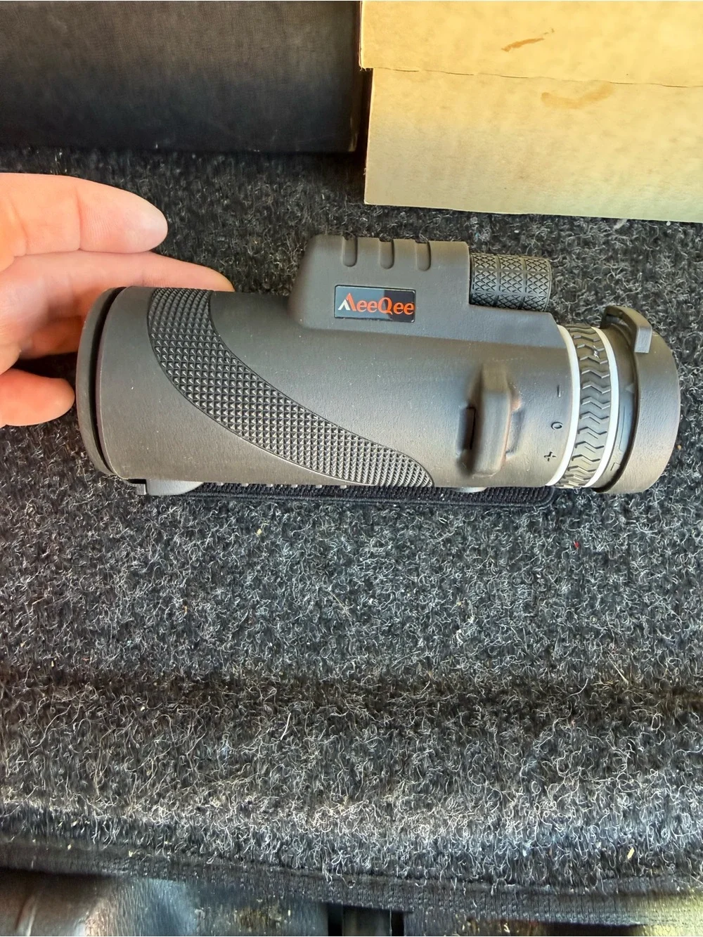 MeeQee Black Monocular Telescope - Compact Optics for Outdoor Use